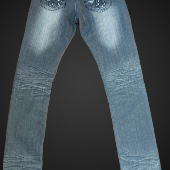 Washed Grey Vintage Jeans,Size 28,Low Rise - Picture 2 of 8